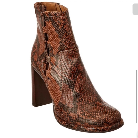 Free People Snakeskin Marietta 4” Heeled Boot Cutout - Picture 4 of 9